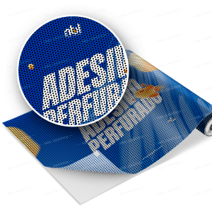 Adesivo perfurado Vinil  4/0 Perfurado Corte reto 