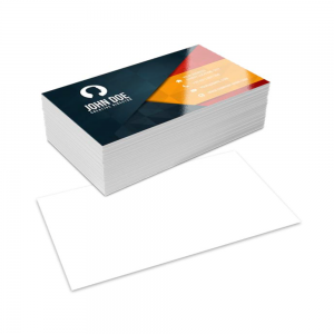 Cartão de visita Verniz Total Brilho Frente Papel couchê 300g 9x5cm 4x0 impressão colorido frente   